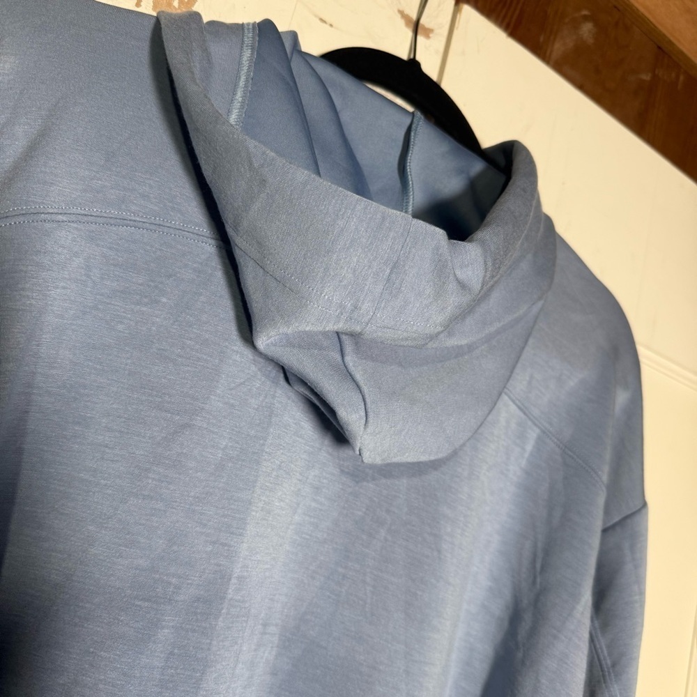 Gilly Hicks Active Crop Cooldown Hoodie Blue Size Small Cropped Super Soft - Picture 8 of 9
